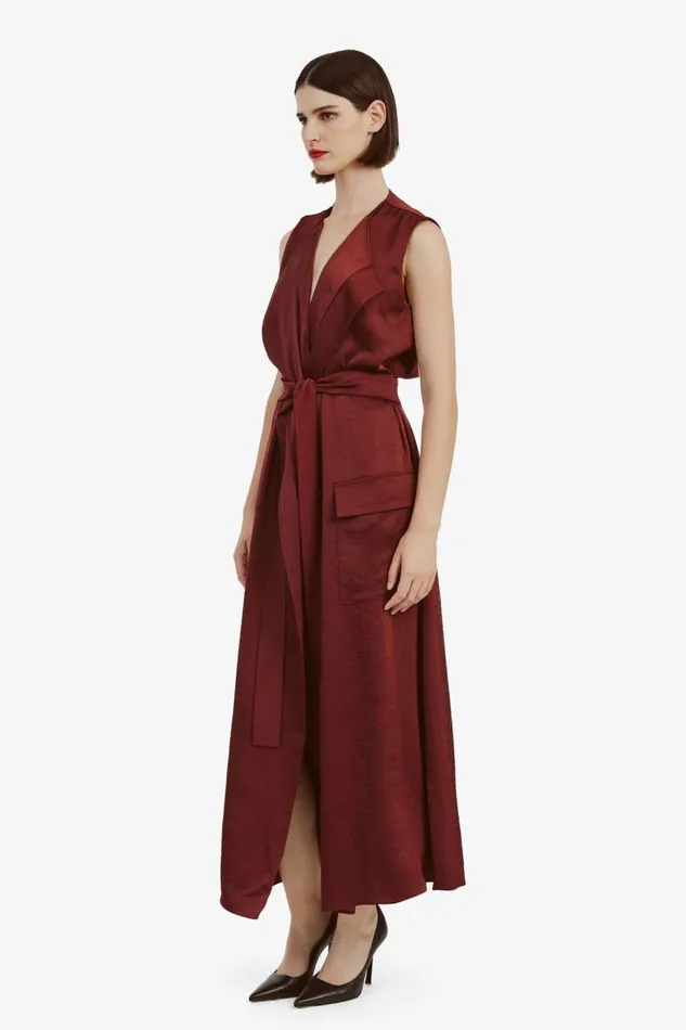 Bardot Day To Night Dresses Lanza Midi Dress In Burgundy 8211 Women Bardot Day To Night Dresses Lanza Midi Dress In Burgundy 8211 Women
