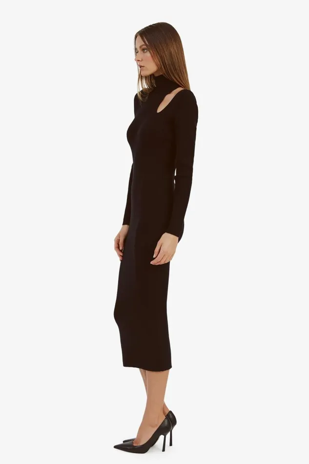 Bardot Day To Night Dresses Olesa Asymmetric Knit Dress In Black 8211 Women Bardot Day To Night Dresses Olesa Asymmetric Knit Dress In Black 8211 Women