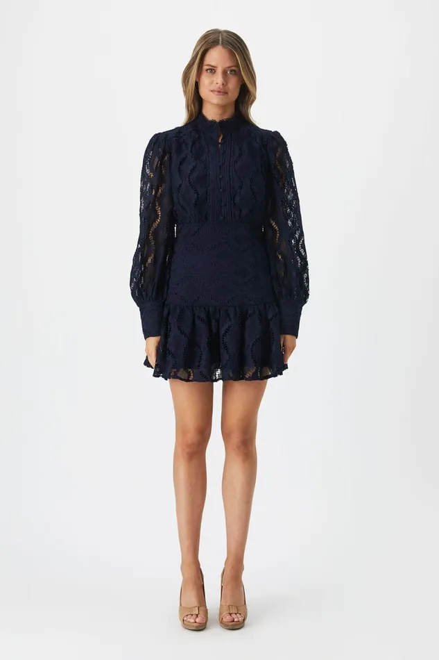 Bardot Day To Night Dresses Remy Lace Dress In Navy 8211 Women
