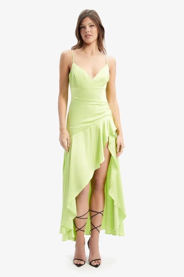 Bardot Occasion Dresses Sorella Midi Dress In Lime 8211 Women Bardot Occasion Dresses Sorella Midi Dress In Lime 8211 Women