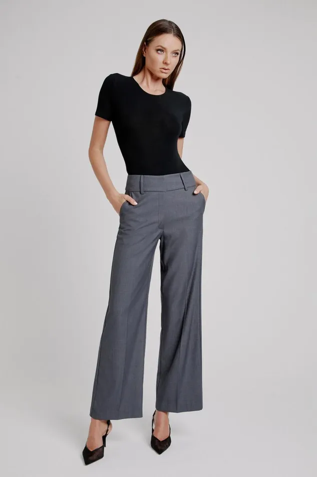 Bardot Pants Maika Straight Leg Pant In Dark Grey 8211 Women