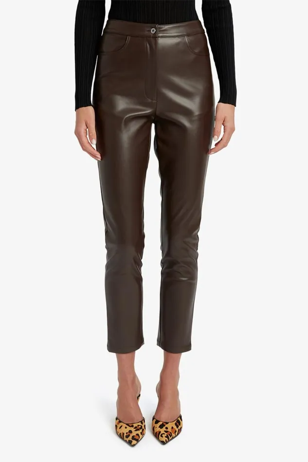 Bardot Pants Pearson Vegan Leather Pant In Dark Choco 8211 Women Bardot Pants Pearson Vegan Leather Pant In Dark Choco 8211 Women
