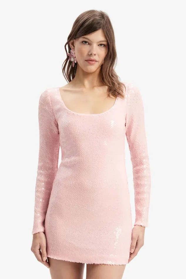 Bardot Party Dresses Arna Sequin Mini Dress In Soft Pink 8211 Women Bardot Party Dresses Arna Sequin Mini Dress In Soft Pink 8211 Women