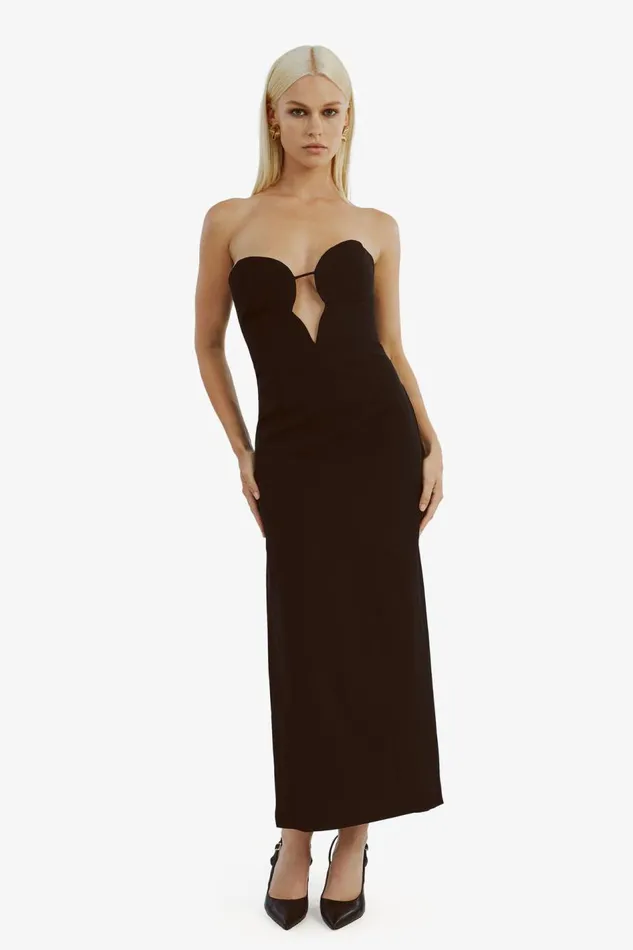 Bardot Party Dresses Eleni Midi Dress In Black 8211 Women Bardot Party Dresses Eleni Midi Dress In Black 8211 Women