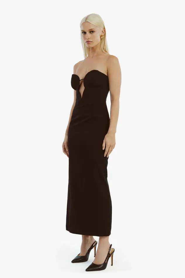 Bardot Party Dresses Eleni Midi Dress In Black 8211 Women Bardot Party Dresses Eleni Midi Dress In Black 8211 Women