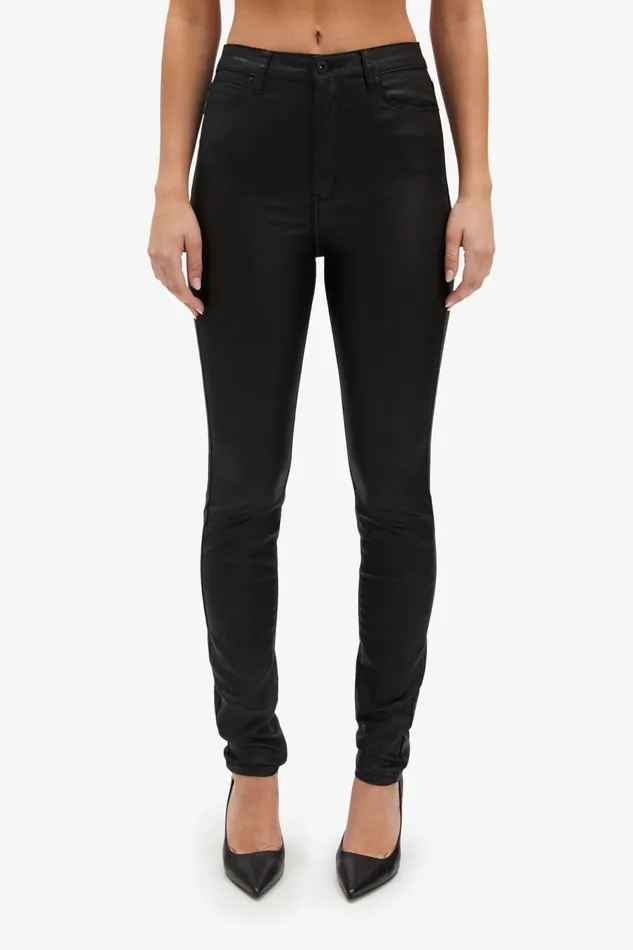 Bardot Skinny Jean Khloe Hi Tall Coated Jeans In Black 8211 Women Bardot Skinny Jean Khloe Hi Tall Coated Jeans In Black 8211 Women