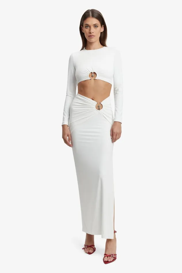 Bardot Skirts Neve Maxi Skirt In Orchid White 8211 Women Bardot Skirts Neve Maxi Skirt In Orchid White 8211 Women