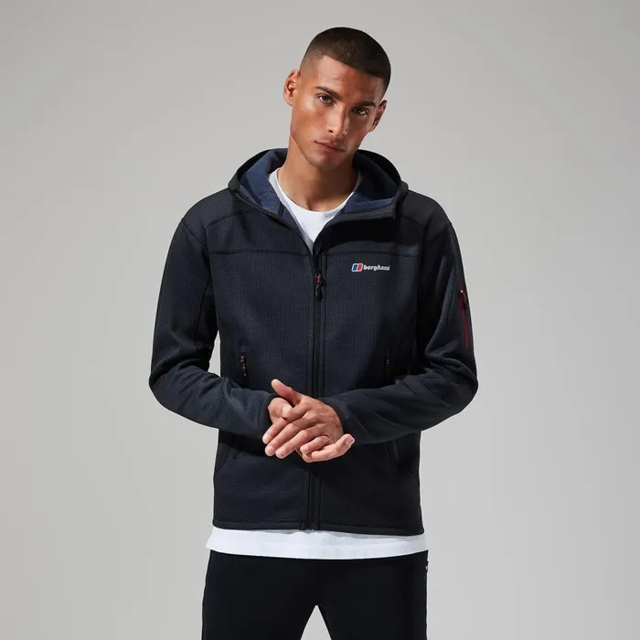 Berghaus Fleece Pravitale MTN 20 Hooded Jacket 8211 GreyBlack 8211 Men