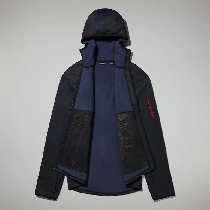 Berghaus Fleece Pravitale MTN 20 Hooded Jacket 8211 GreyBlack 8211 Men