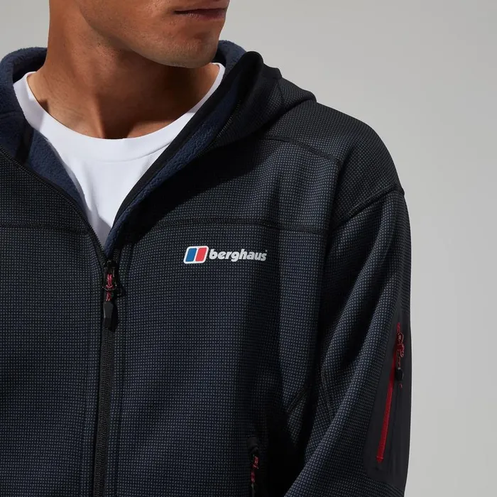 Berghaus Fleece Pravitale MTN 20 Hooded Jacket 8211 GreyBlack 8211 Men