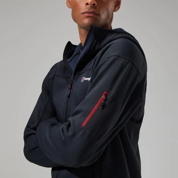 Berghaus Fleece Pravitale MTN 20 Hooded Jacket 8211 GreyBlack 8211 Men