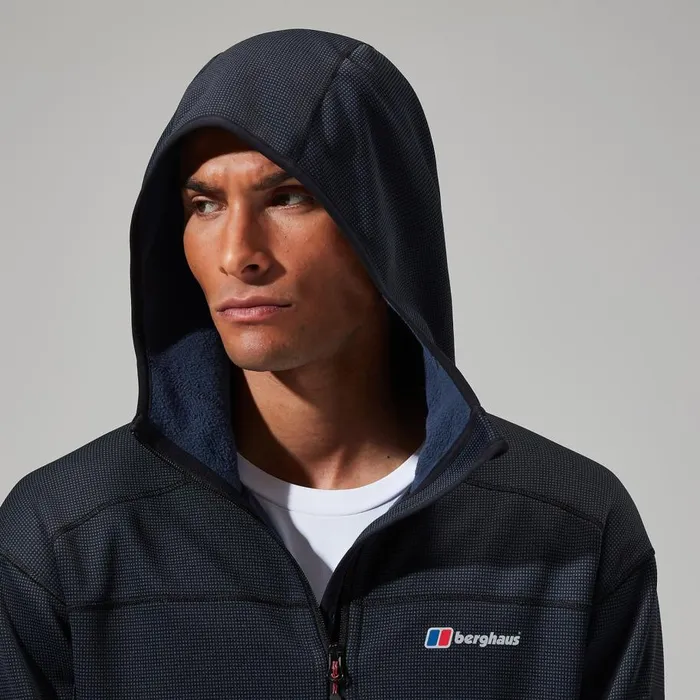 Berghaus Fleece Pravitale MTN 20 Hooded Jacket 8211 GreyBlack 8211 Men