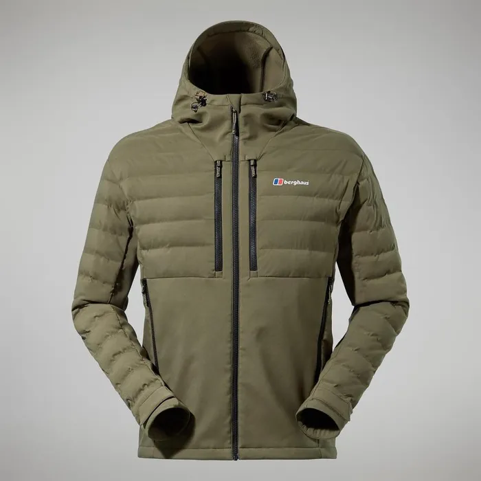 Berghaus Insulated Theran Hybrid Hooded Jacket 8211 Dark Green 8211 Men