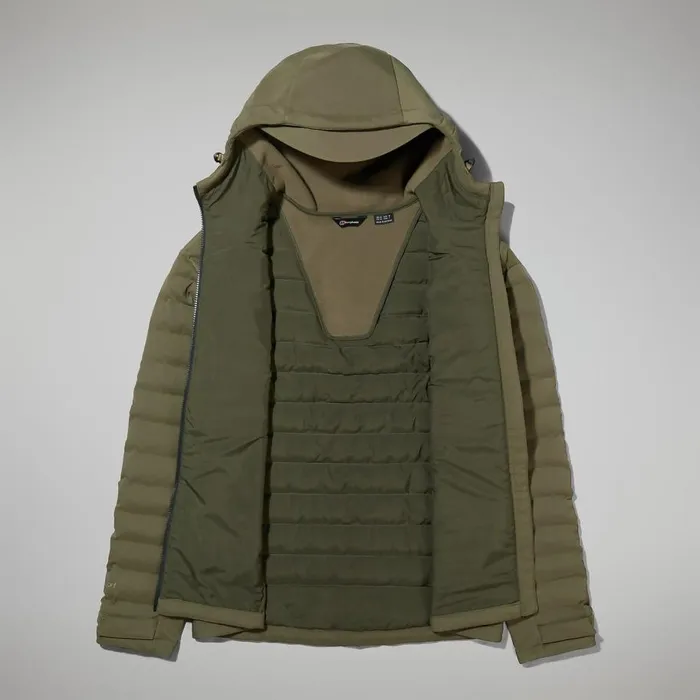 Berghaus Insulated Theran Hybrid Hooded Jacket 8211 Dark Green 8211 Men