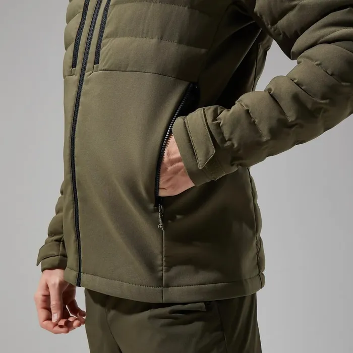 Berghaus Insulated Theran Hybrid Hooded Jacket 8211 Dark Green 8211 Men