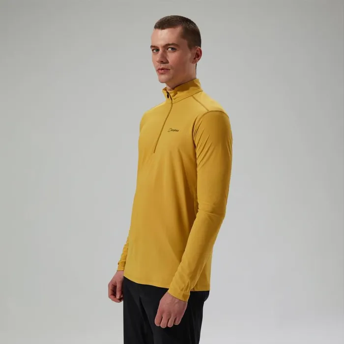 Berghaus TShirts 247 Half Zip Long Sleeve Tech Tee 8211 Yellow 8211 Men Berghaus TShirts 247 Half Zip Long Sleeve Tech Tee 8211 Yellow 8211 Men
