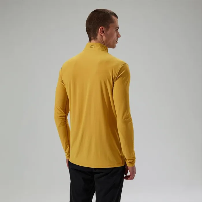 Berghaus TShirts 247 Half Zip Long Sleeve Tech Tee 8211 Yellow 8211 Men Berghaus TShirts 247 Half Zip Long Sleeve Tech Tee 8211 Yellow 8211 Men