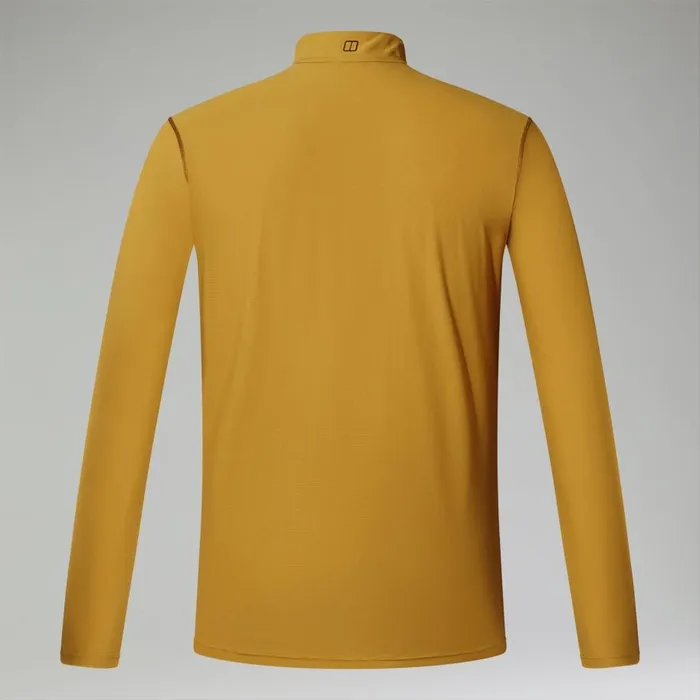 Berghaus TShirts 247 Half Zip Long Sleeve Tech Tee 8211 Yellow 8211 Men Berghaus TShirts 247 Half Zip Long Sleeve Tech Tee 8211 Yellow 8211 Men