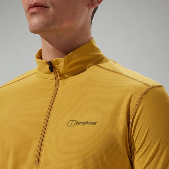 Berghaus TShirts 247 Half Zip Long Sleeve Tech Tee 8211 Yellow 8211 Men Berghaus TShirts 247 Half Zip Long Sleeve Tech Tee 8211 Yellow 8211 Men