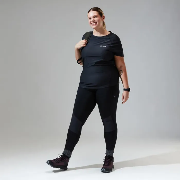 Berghaus TShirts 247 Tech Tee Super Stretch Crew 8211 Black 8211 Women