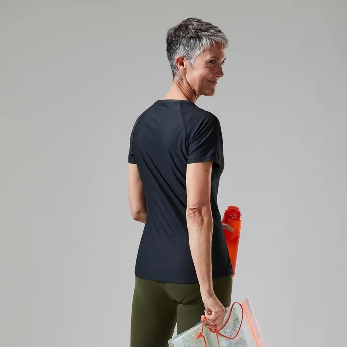 Berghaus TShirts 247 Tech Tee Super Stretch Crew 8211 Black 8211 Women