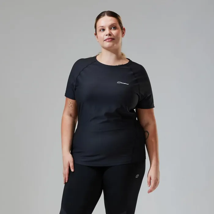 Berghaus TShirts 247 Tech Tee Super Stretch Crew 8211 Black 8211 Women