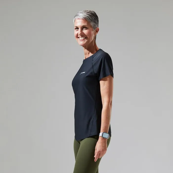 Berghaus TShirts 247 Tech Tee Super Stretch Crew 8211 Black 8211 Women