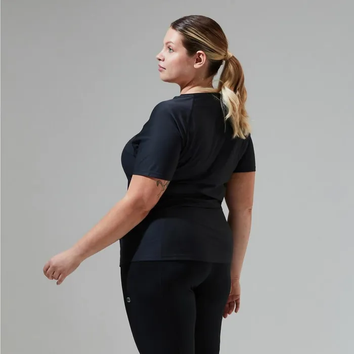 Berghaus TShirts 247 Tech Tee Super Stretch Crew 8211 Black 8211 Women
