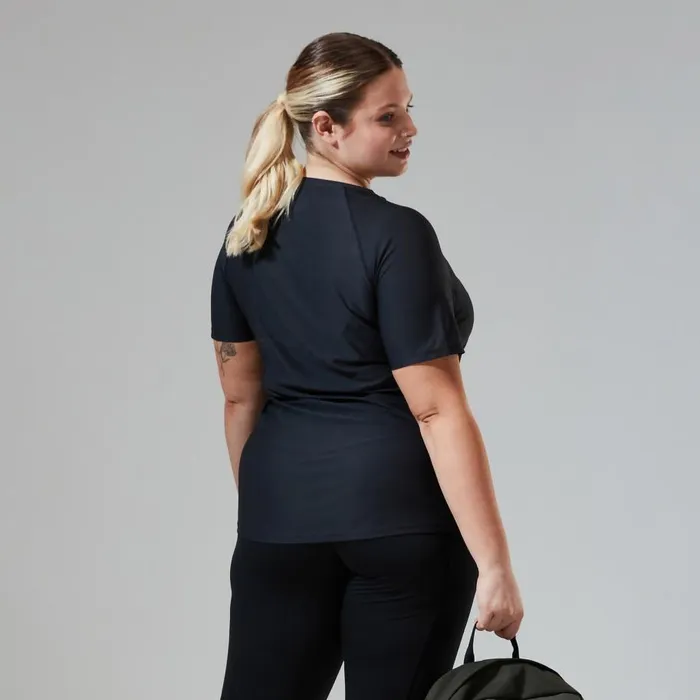 Berghaus TShirts 247 Tech Tee Super Stretch Crew 8211 Black 8211 Women