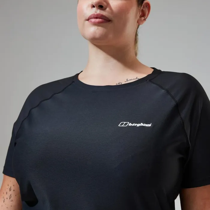 Berghaus TShirts 247 Tech Tee Super Stretch Crew 8211 Black 8211 Women