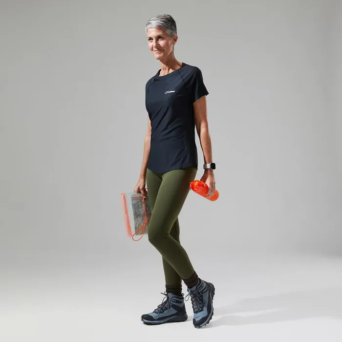 Berghaus TShirts 247 Tech Tee Super Stretch Crew 8211 Black 8211 Women