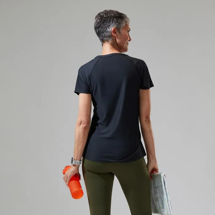 Berghaus TShirts 247 Tech Tee Super Stretch Crew 8211 Black 8211 Women
