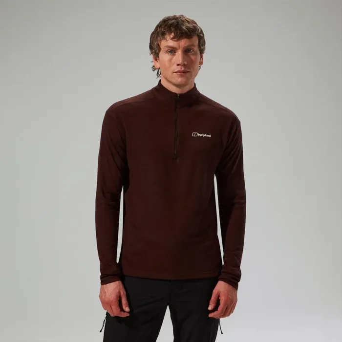 Berghaus TShirts Ivyhill Half Zip Top 8211 Brown 8211 Men