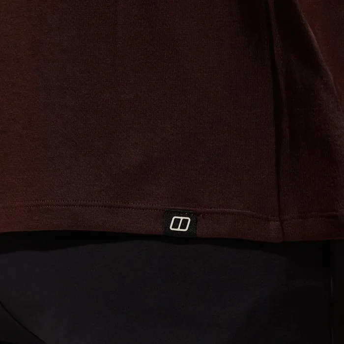 Berghaus TShirts Ivyhill Half Zip Top 8211 Brown 8211 Men Berghaus TShirts Ivyhill Half Zip Top 8211 Brown 8211 Men