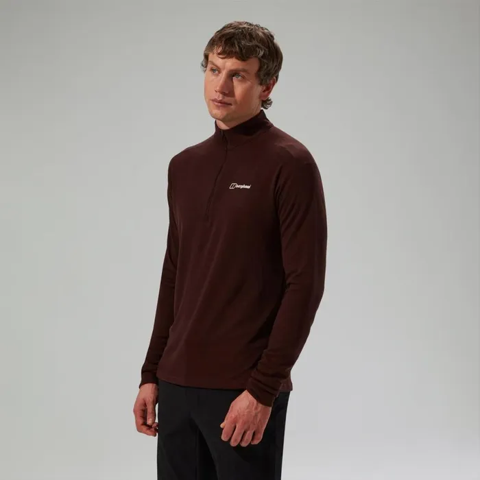 Berghaus TShirts Ivyhill Half Zip Top 8211 Brown 8211 Men Berghaus TShirts Ivyhill Half Zip Top 8211 Brown 8211 Men
