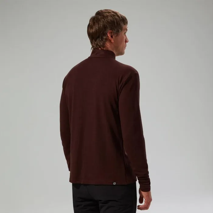 Berghaus TShirts Ivyhill Half Zip Top 8211 Brown 8211 Men Berghaus TShirts Ivyhill Half Zip Top 8211 Brown 8211 Men