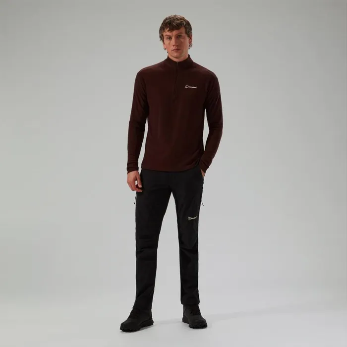Berghaus TShirts Ivyhill Half Zip Top 8211 Brown 8211 Men Berghaus TShirts Ivyhill Half Zip Top 8211 Brown 8211 Men