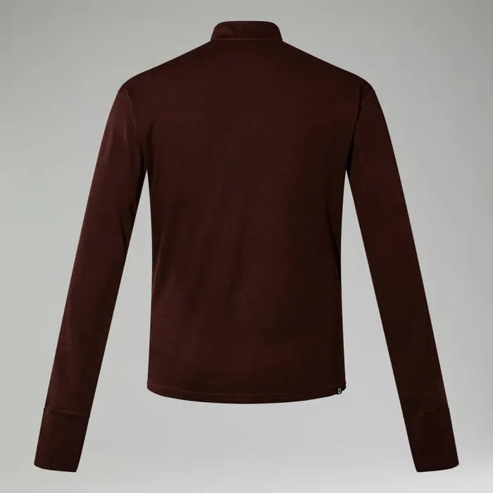 Berghaus TShirts Ivyhill Half Zip Top 8211 Brown 8211 Men Berghaus TShirts Ivyhill Half Zip Top 8211 Brown 8211 Men