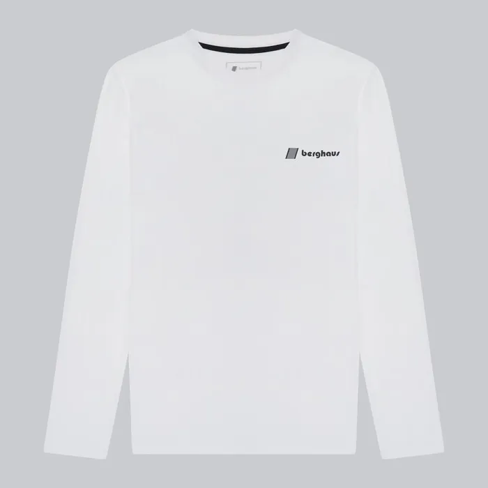 Berghaus TShirts Kanchenjunga Static Long Sleeve TShirts 8211 White 8211 MenWomen