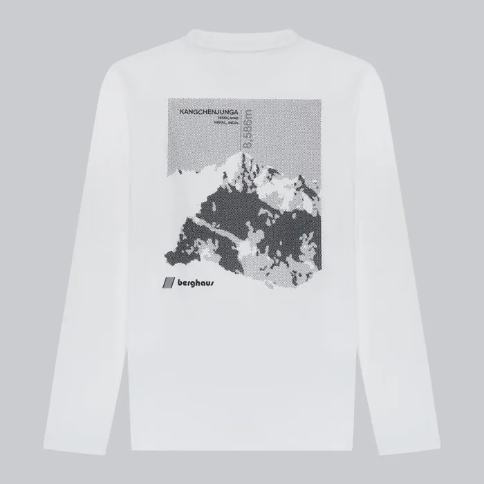 Berghaus TShirts Kanchenjunga Static Long Sleeve TShirts 8211 White 8211 MenWomen
