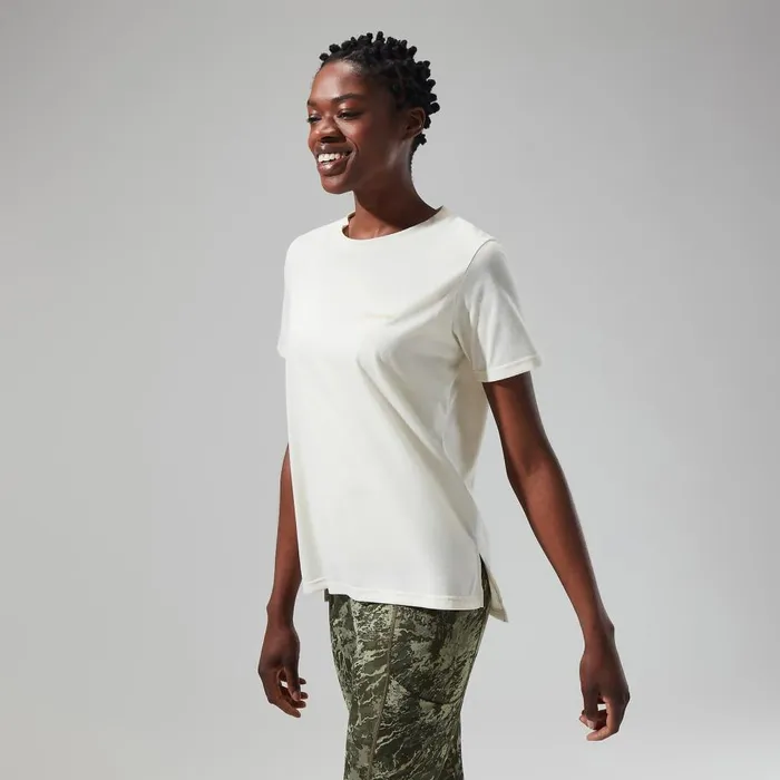 Berghaus TShirts Relaxed Tech Super Stretch Tee 8211 Natural 8211 Women