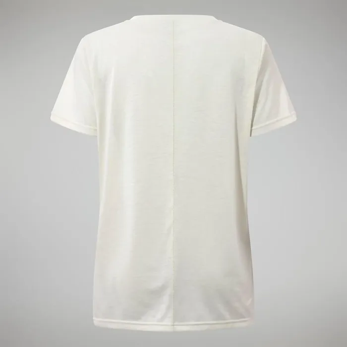 Berghaus TShirts Relaxed Tech Super Stretch Tee 8211 Natural 8211 Women