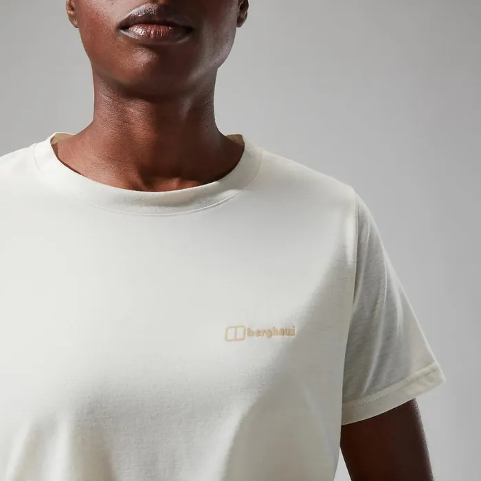 Berghaus TShirts Relaxed Tech Super Stretch Tee 8211 Natural 8211 Women