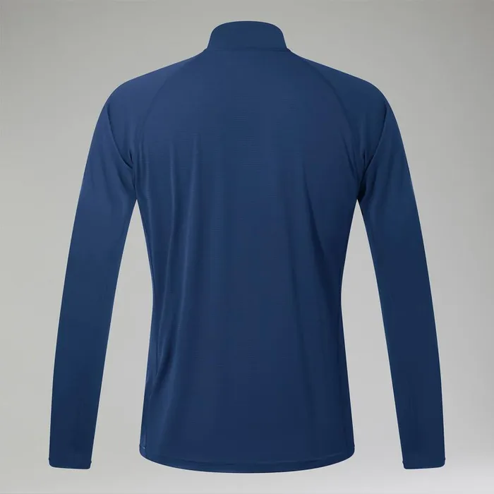 Berghaus TShirts Trailblaze Half Zip Long Sleeve Tech Tee 8211 Blue 8211 Men