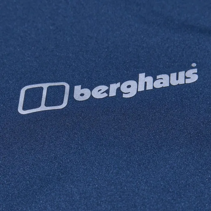 Berghaus TShirts Trailblaze Half Zip Long Sleeve Tech Tee 8211 Blue 8211 Men