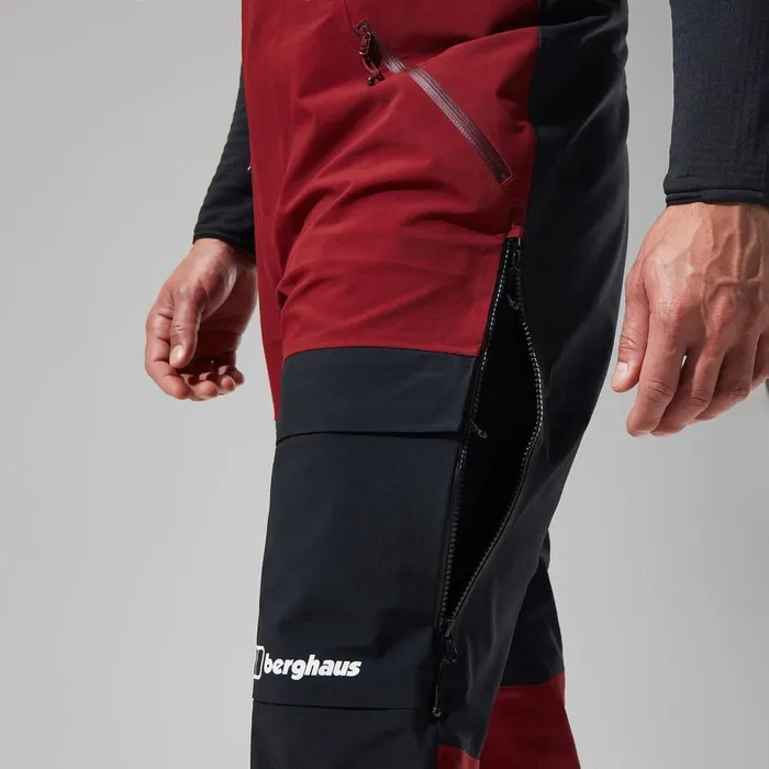 Berghaus Trousers MTN Arete Descend GTX Bib Pants 8211 Dark RedBlack 8211 Men