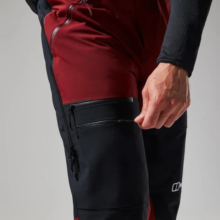 Berghaus Trousers MTN Arete Descend GTX Bib Pants 8211 Dark RedBlack 8211 Men