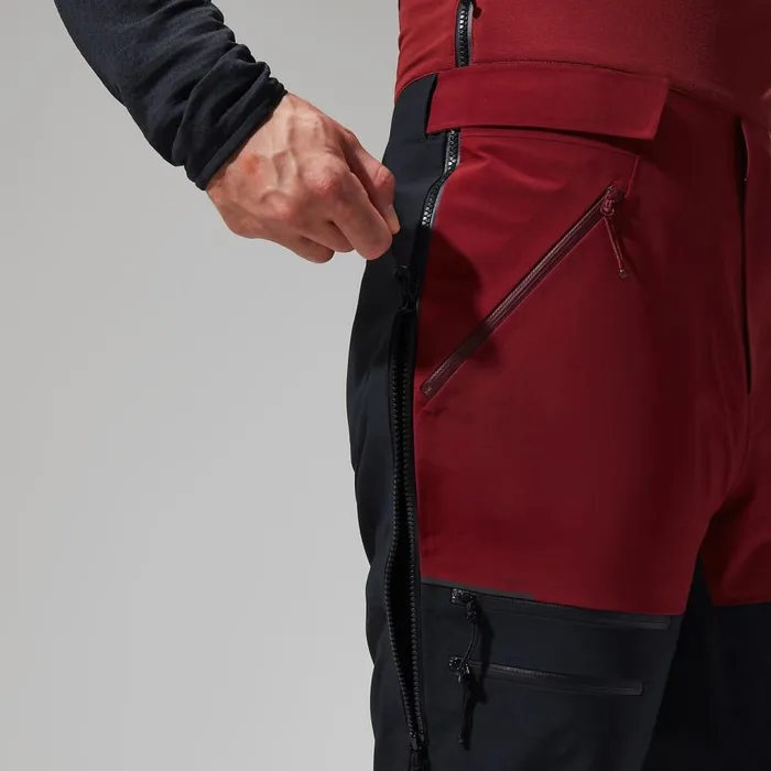 Berghaus Trousers MTN Arete Descend GTX Bib Pants 8211 Dark RedBlack 8211 Men