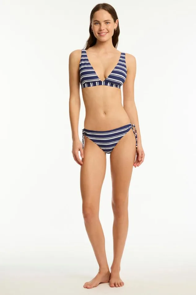 Biarritz Tie Side Cheeky Pant Biarritz French Navy Women Sea Level Bottoms