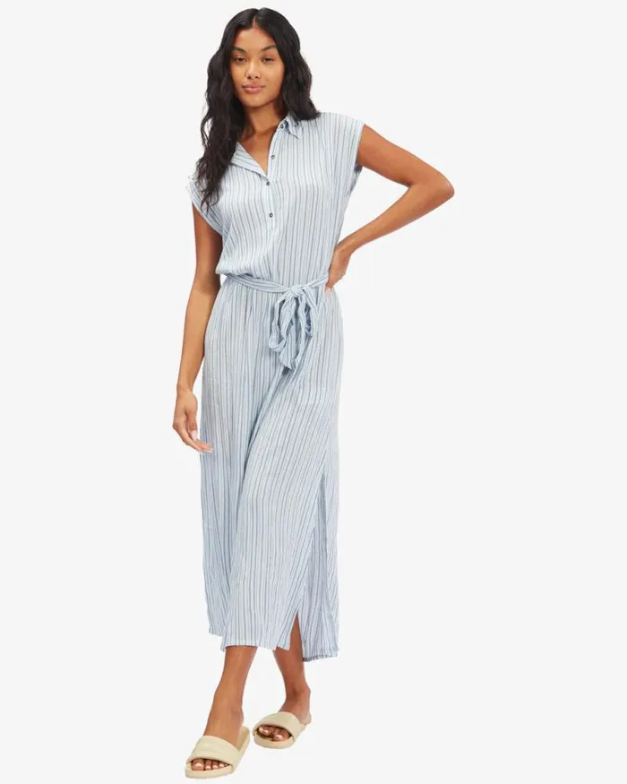 Billabong Dresses Lovely Ways Woven Dress Blue Stream 8211 Women